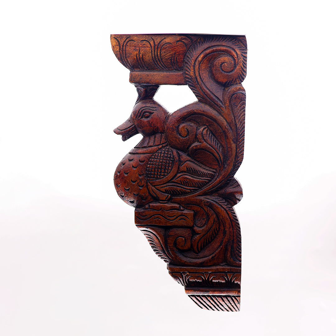 Wooden Swan Wall Bracket Panel