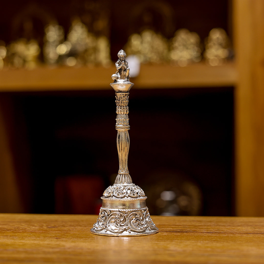 5.25" German Silver hanuman Bell