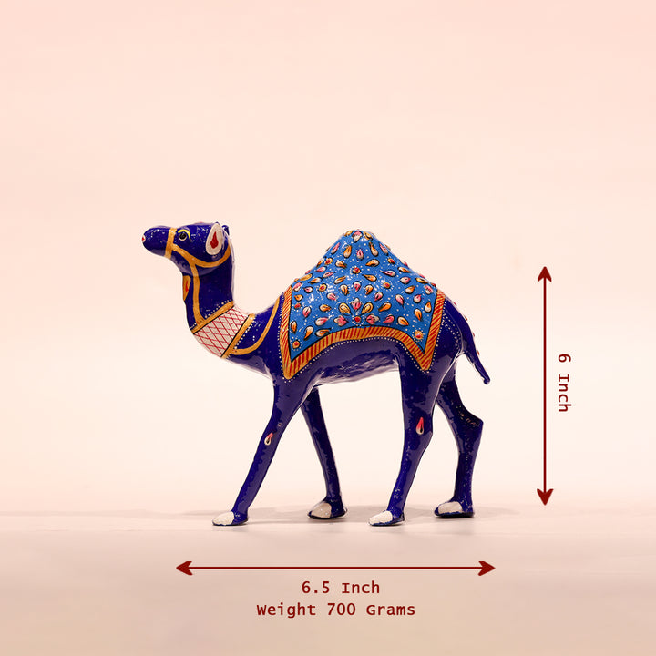 6" Blue Majesty- Unique Camel Sculpture