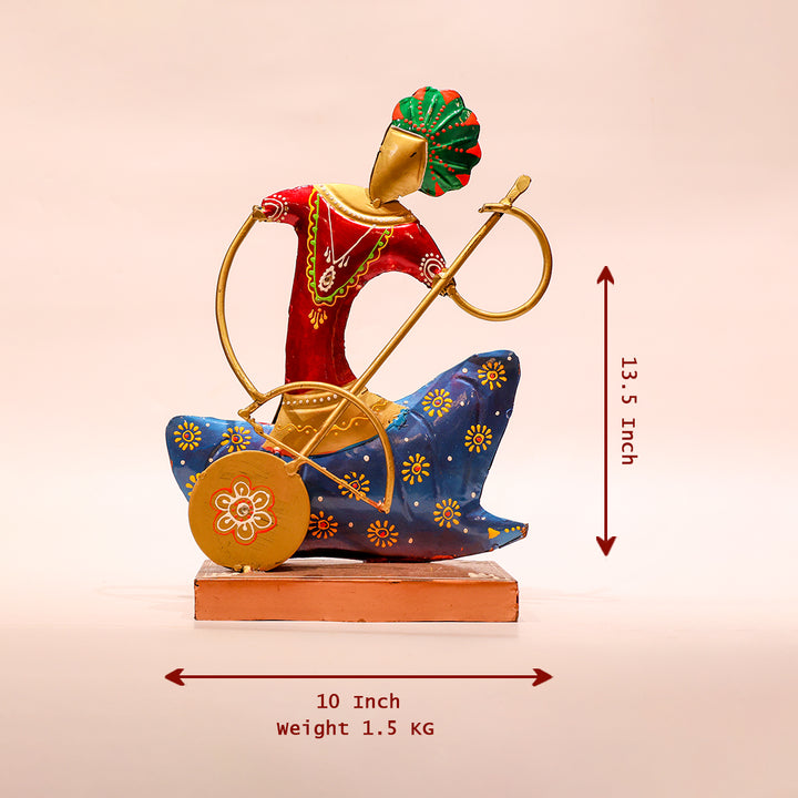 Handpainted Langa Musician Showpiece – Set of 2