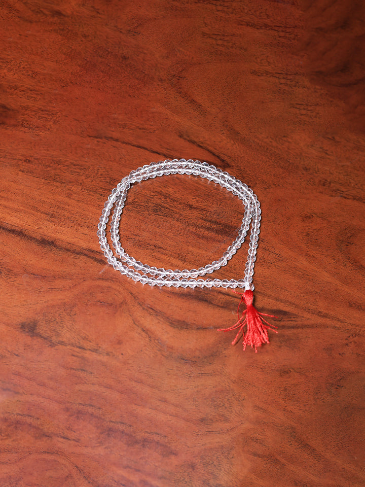 Spadig Crystal Mala (6mm in Size Each Beads)