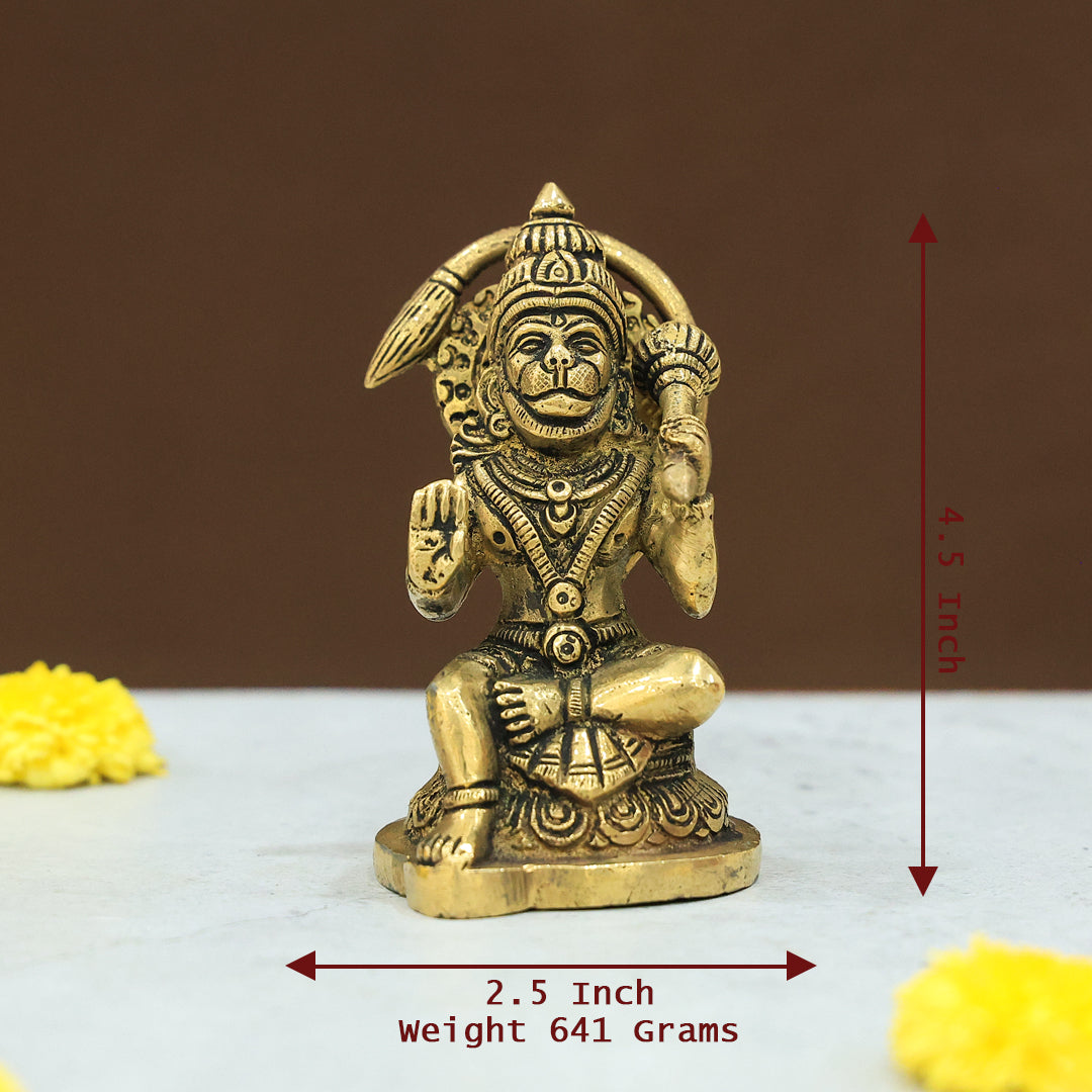 4.5" ఇత్తడి హనుమాన్ విగ్రహం