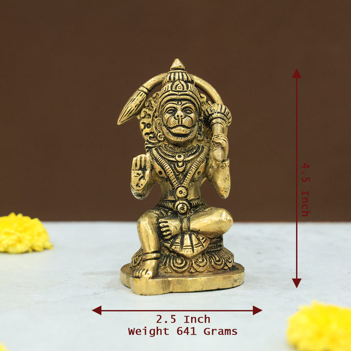 4.5" ఇత్తడి హనుమాన్ విగ్రహం