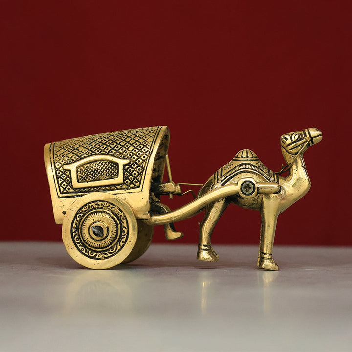3" பித்தளை ஒட்டக வண்டி