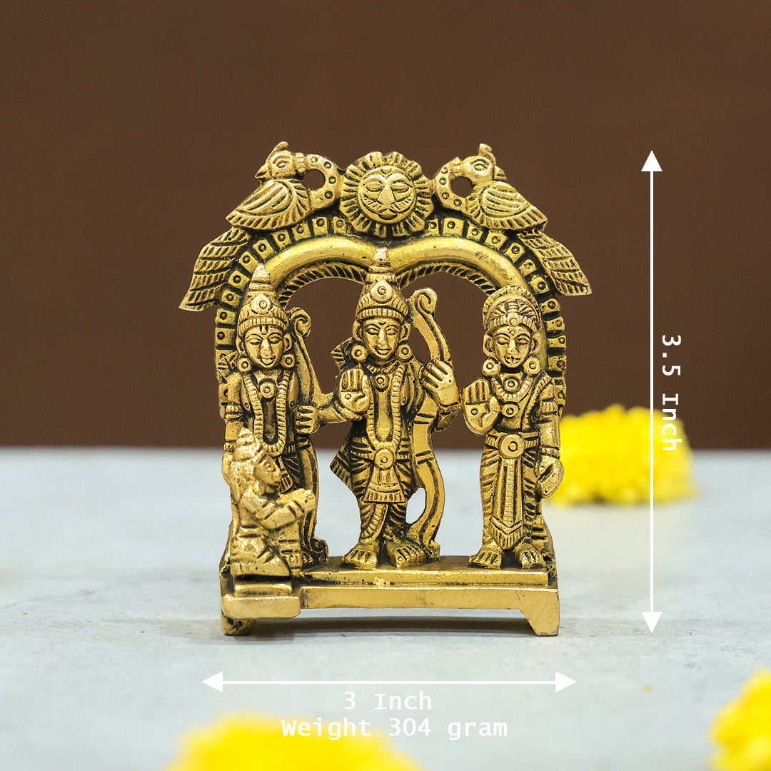 3.5" Brass Arch Ramar Family Idol