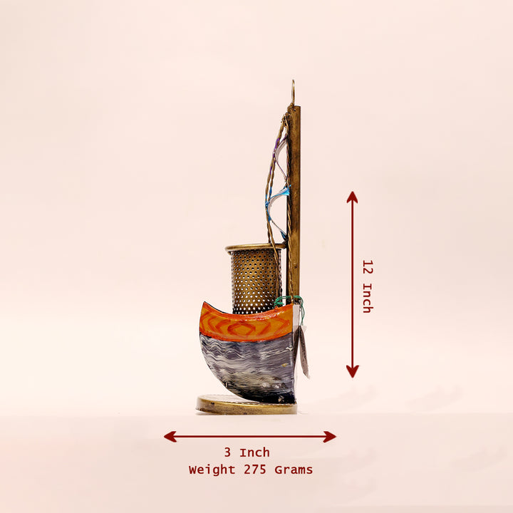 Handcrafted Mini Boat Pen Stand
