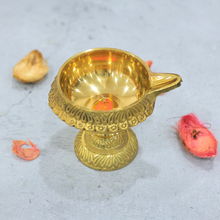 Brass Kuber Deepa with Small Stand