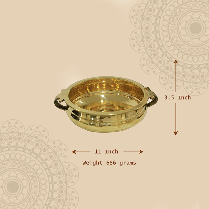 3.5" Brass Urli