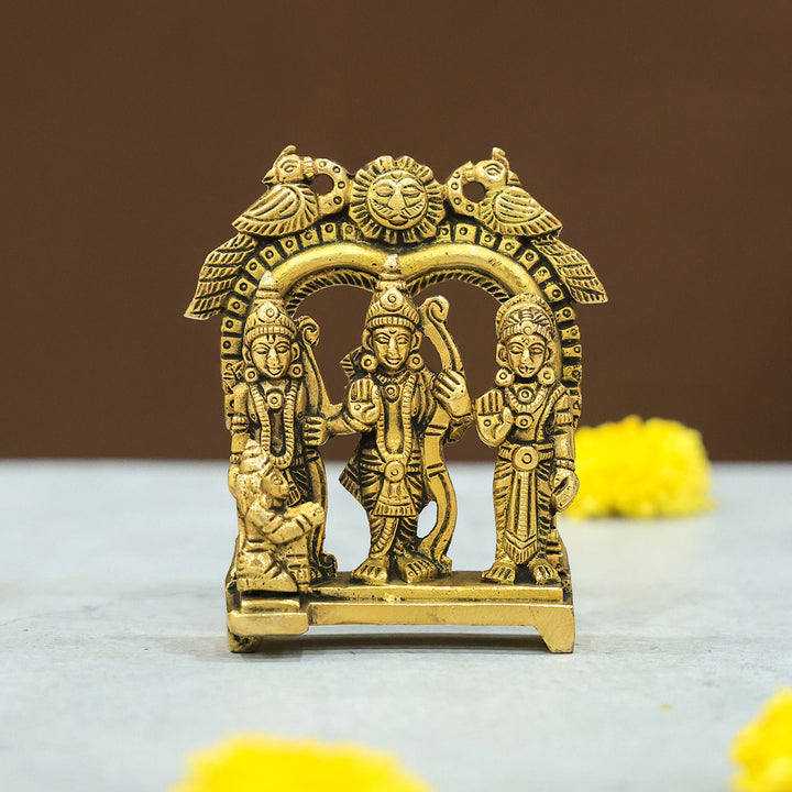 3.5" Brass Arch Ramar Family Idol
