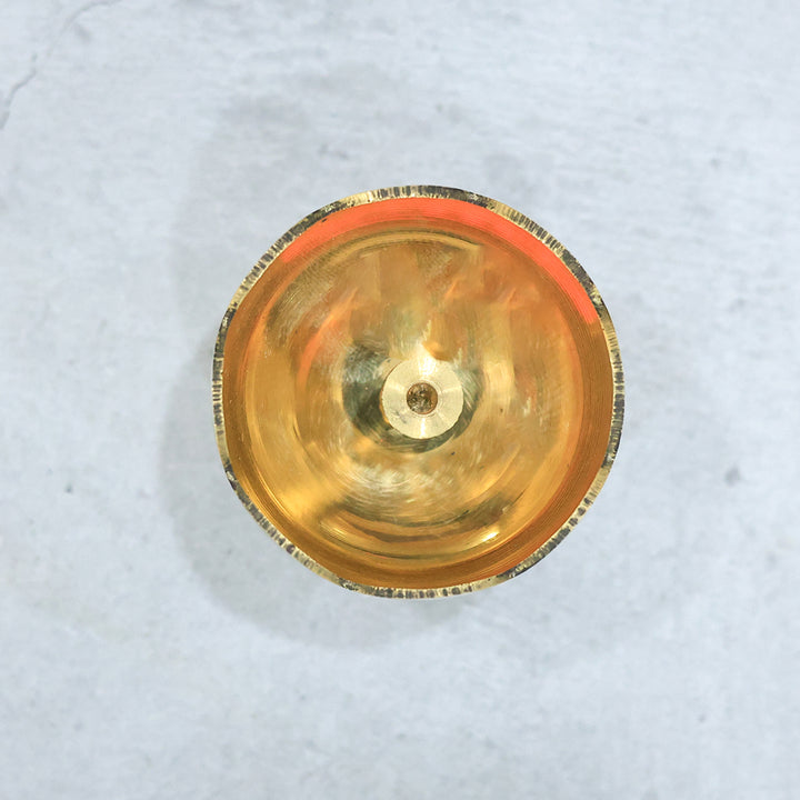 1.5" Brass Deepam with Rudra Center (Tomato Shaped)