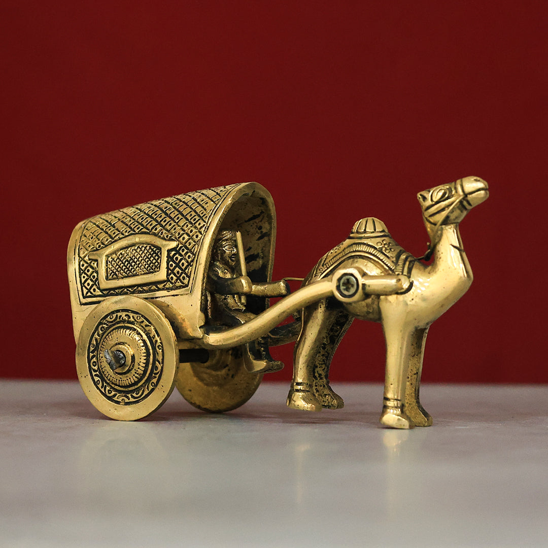 3" பித்தளை ஒட்டக வண்டி