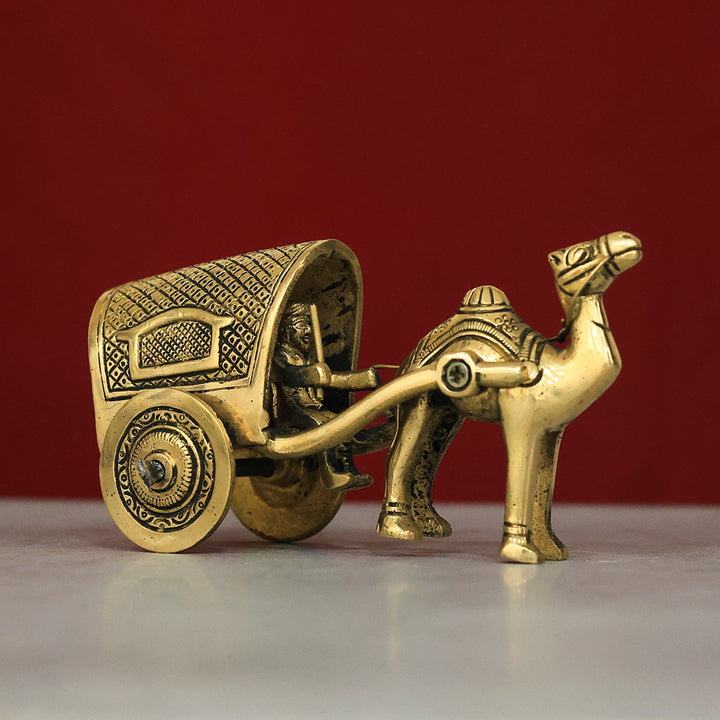 3" பித்தளை ஒட்டக வண்டி