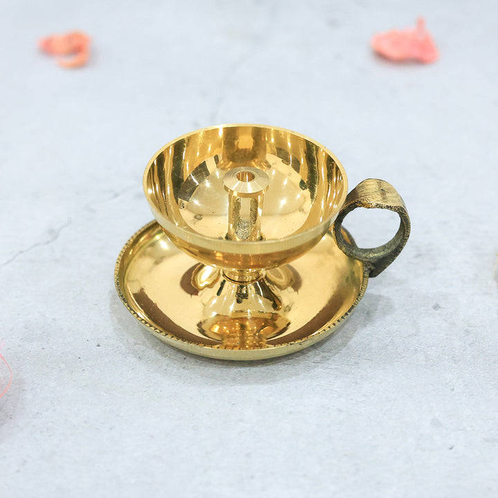 2.5" Wide Brass Deepam (Cup Shaped Diya)