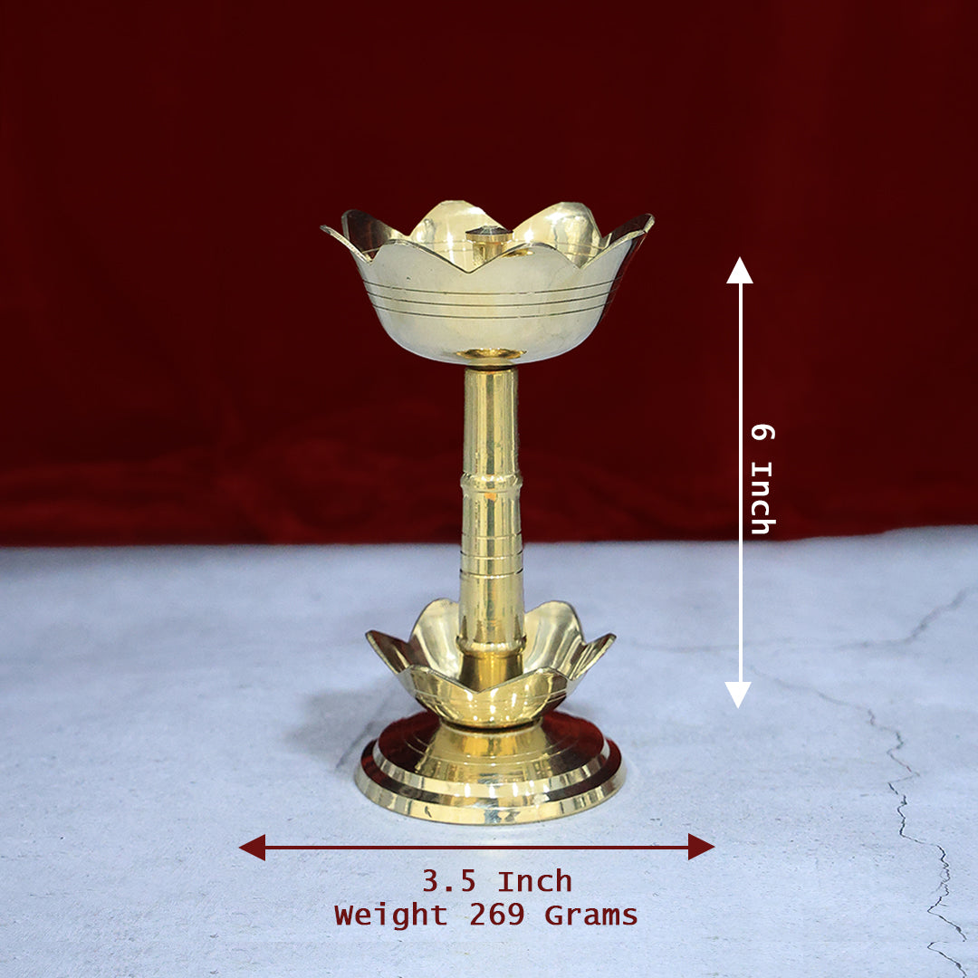 Brass Kamal Stand – A Symbol of Purity and Grace