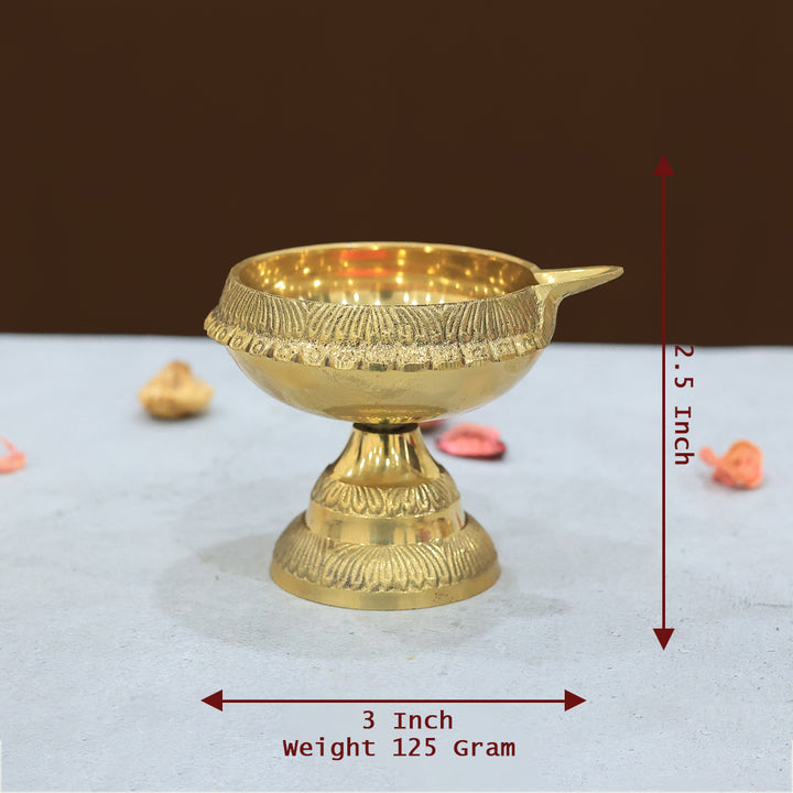 Brass Kuber Deepa with Small Stand