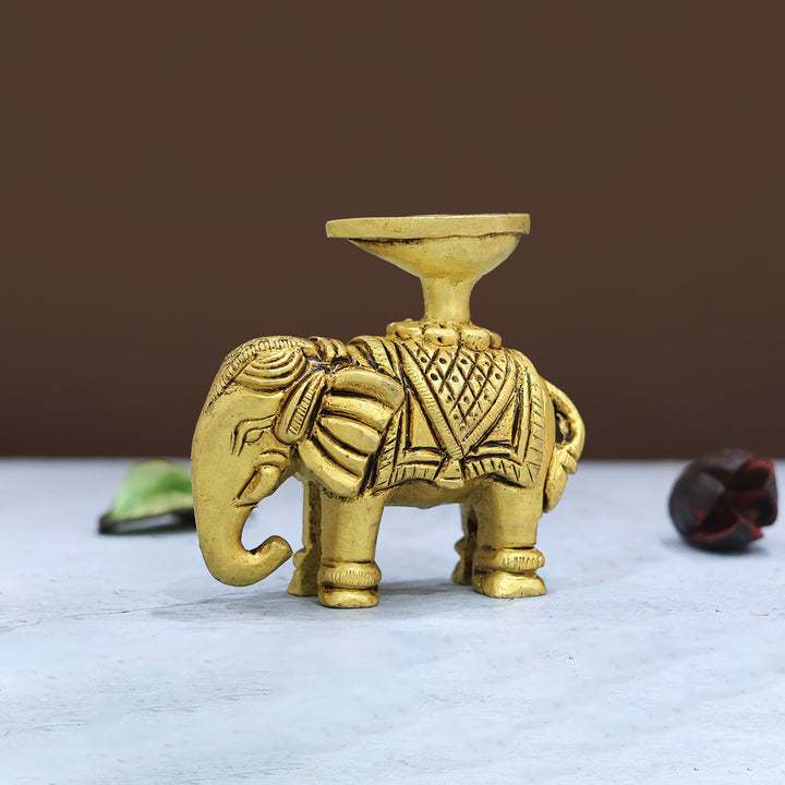 2.75" பித்தளை யானை தீபம்