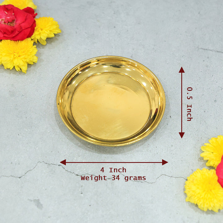 2.5” Elegant Brass Plain Alva Plate