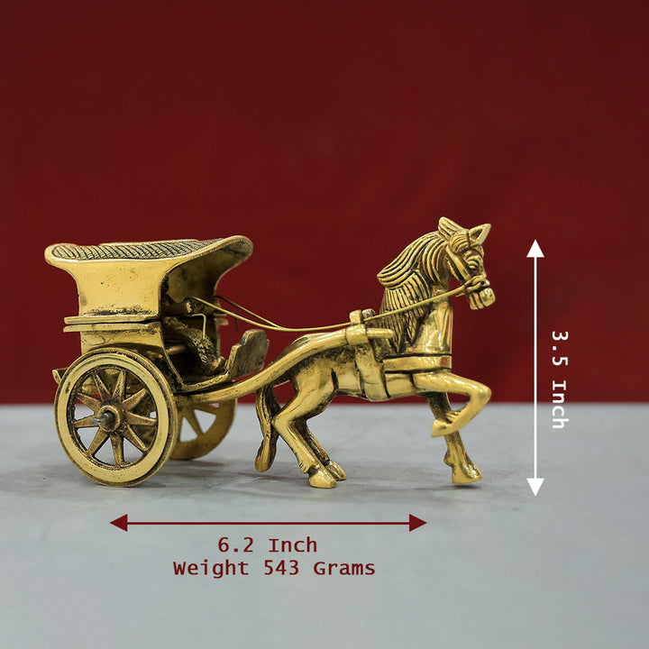 3.5" பித்தளை குதிரை வண்டி