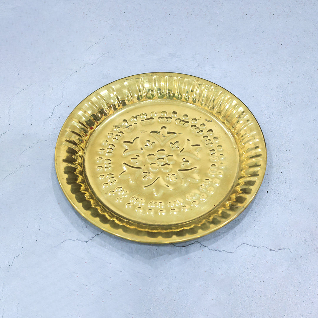 7.5" பித்தளை நாகாஸ் தட்டு