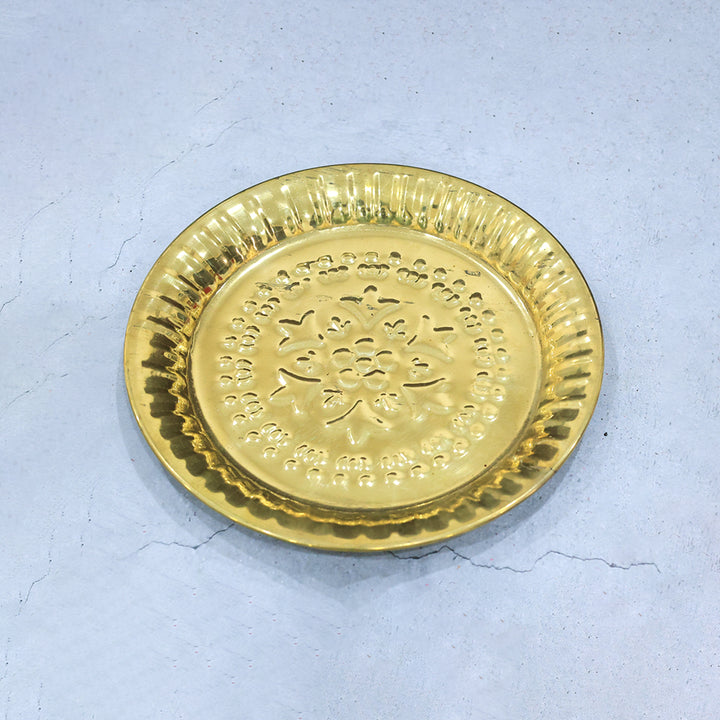 7.5" பித்தளை நாகாஸ் தட்டு