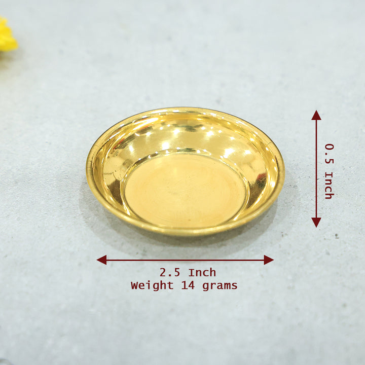 2.5” Elegant Brass Plain Alva Plate