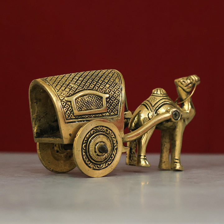 3" பித்தளை ஒட்டக வண்டி