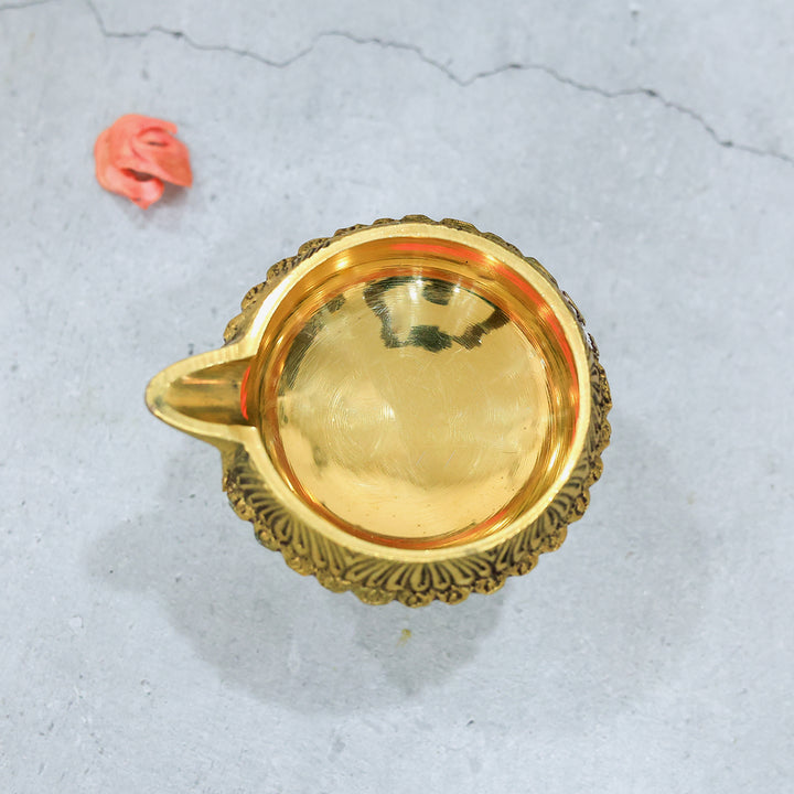 Brass Kuber Deepa with Small Stand