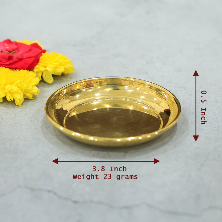 2.5” Elegant Brass Plain Alva Plate