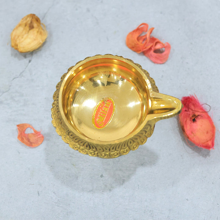 Brass Kuber Deepa with Small Stand