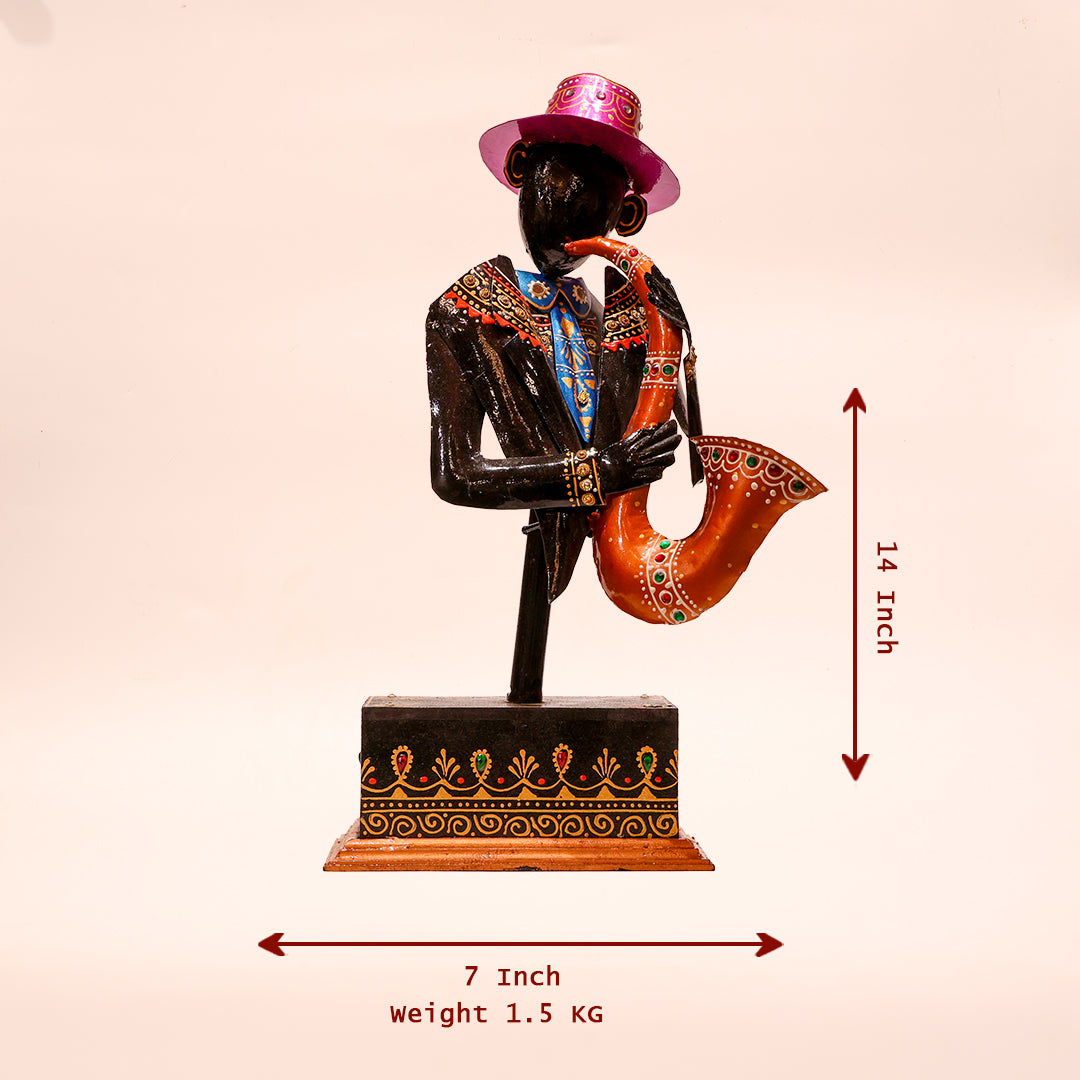 Showpiece Set – Musician Design with Kundan Work