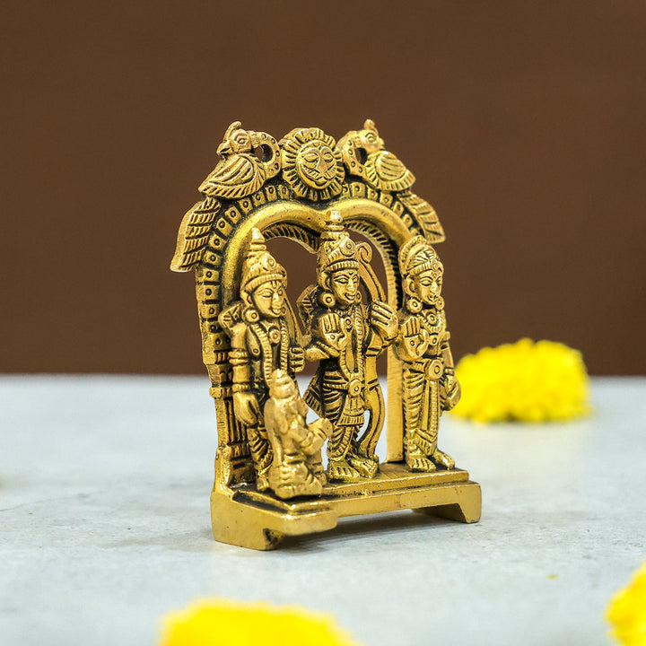 3.5" Brass Arch Ramar Family Idol