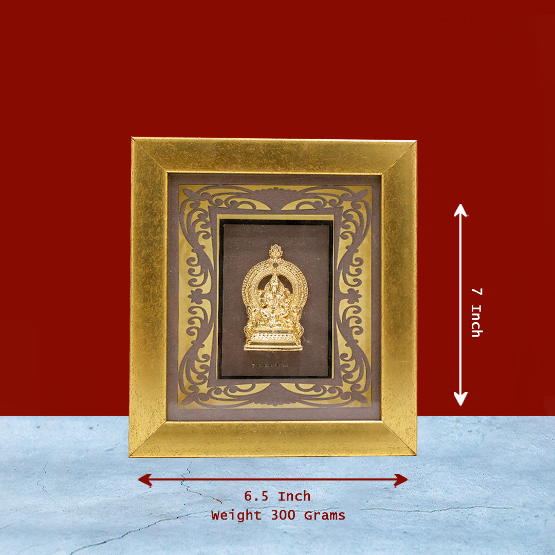 Amma Narayani Photo Frame with Golden Border – 7" x 6.5"