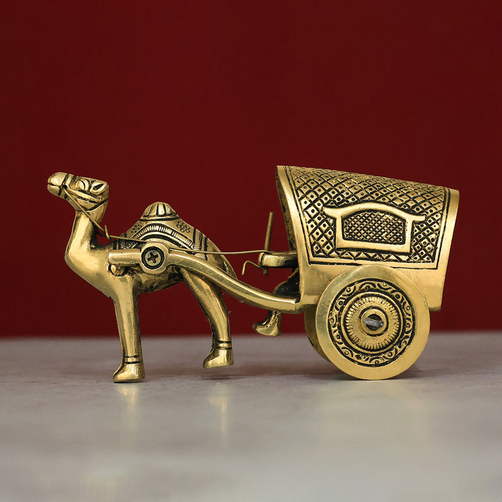 3" பித்தளை ஒட்டக வண்டி