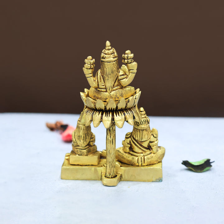 5" Brass Kuber Lakshmi