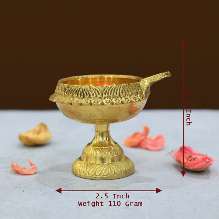 Brass Kuber Deepa with Small Stand