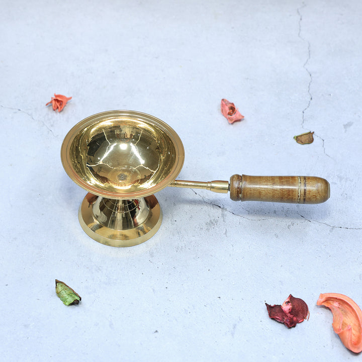 8” Brass Gulab Aarthi