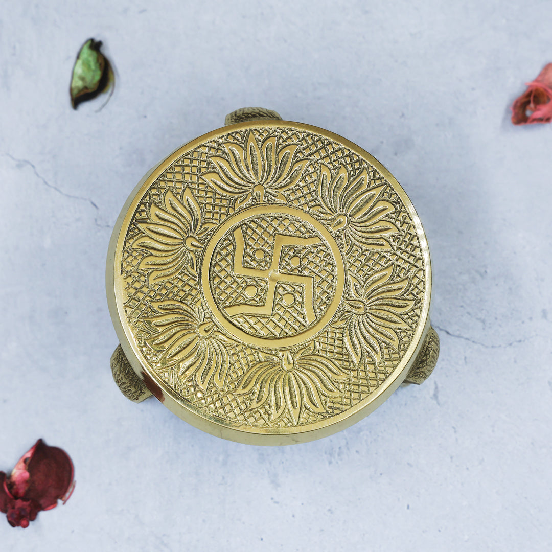 3" Brass Mukali Shakti Idol