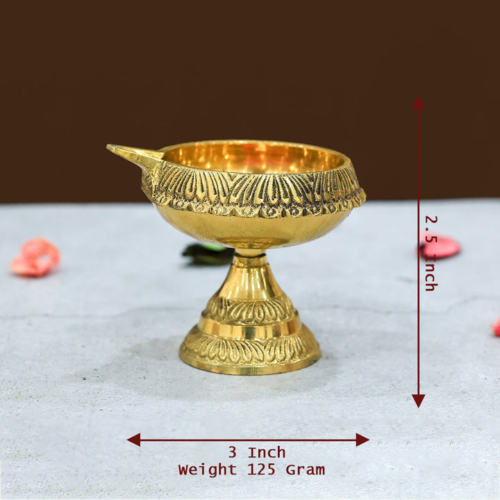 Brass Kuber Deepa with Small Stand