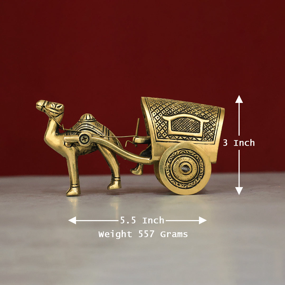3" பித்தளை ஒட்டக வண்டி