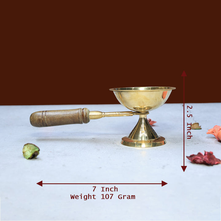Divine Radiance 7” Brass Gulab Aarthi