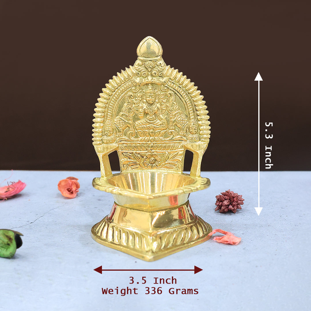 5.3” Brass Kamakshi Deepam