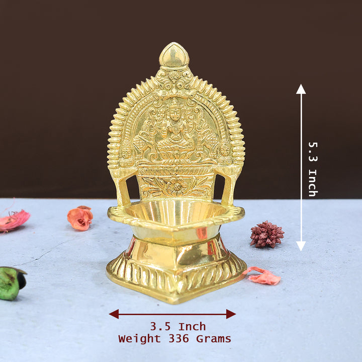 5.3” Brass Kamakshi Deepam