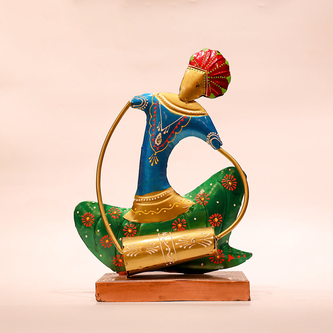 Handpainted Langa Musician Showpiece – Set of 2