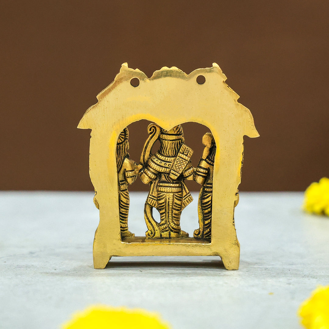 3.5" Brass Arch Ramar Family Idol