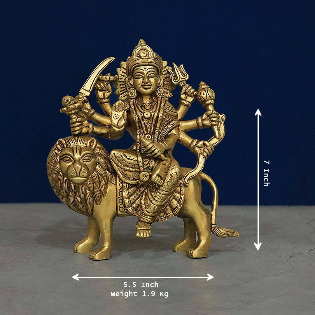 7" பித்தளை துர்கா