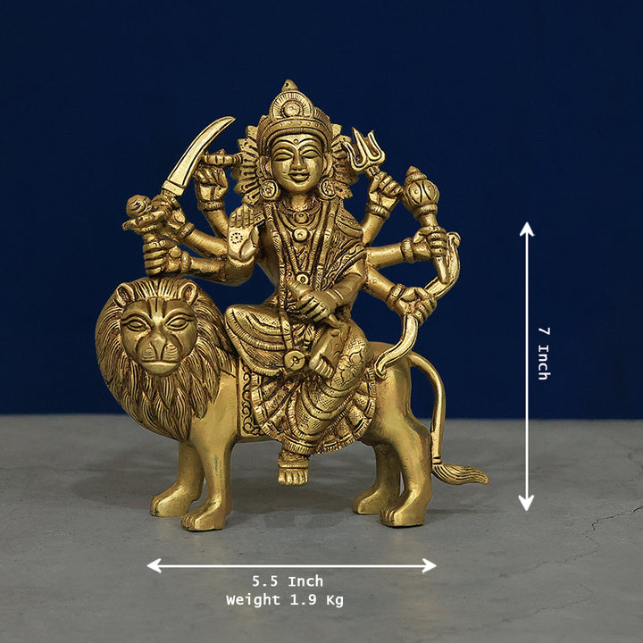7" பித்தளை துர்கா