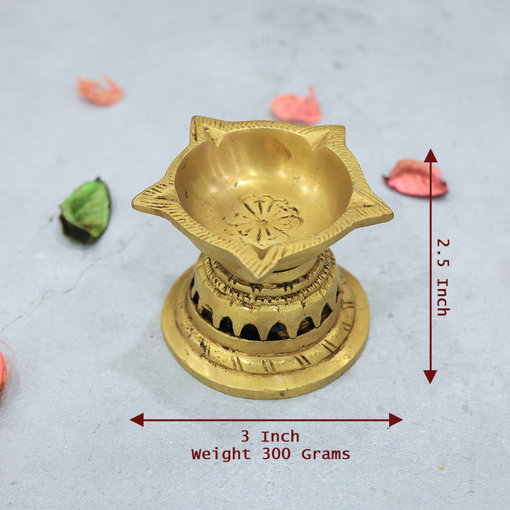 2.5" Brass Deepa - Star Shape
