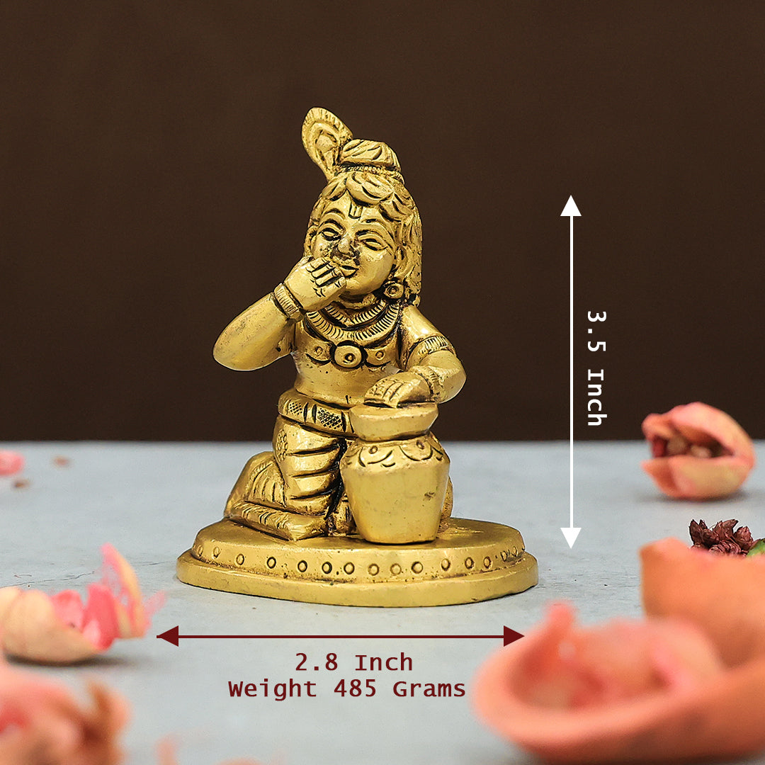 3.5" ఇత్తడి బాల కృష్ణ