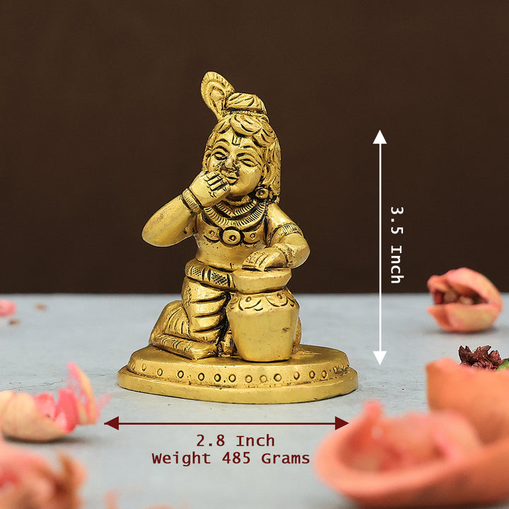 3.5" ఇత్తడి బాల కృష్ణ