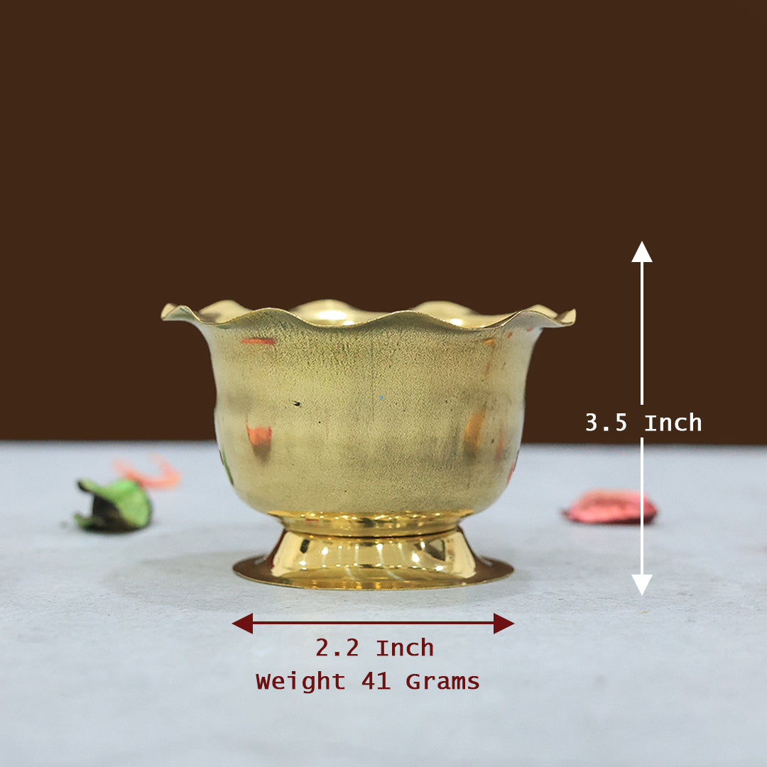 2.2" பித்தளை சந்தன் கோப்பை